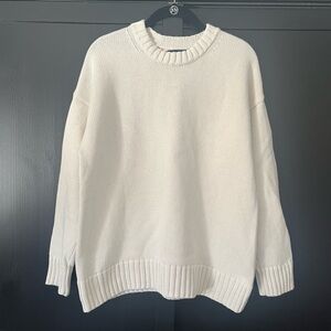Gap oversized cotton crew neck sweater